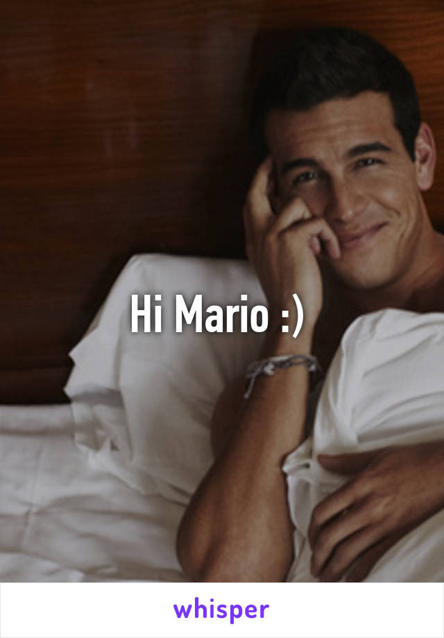 Hi Mario :) 