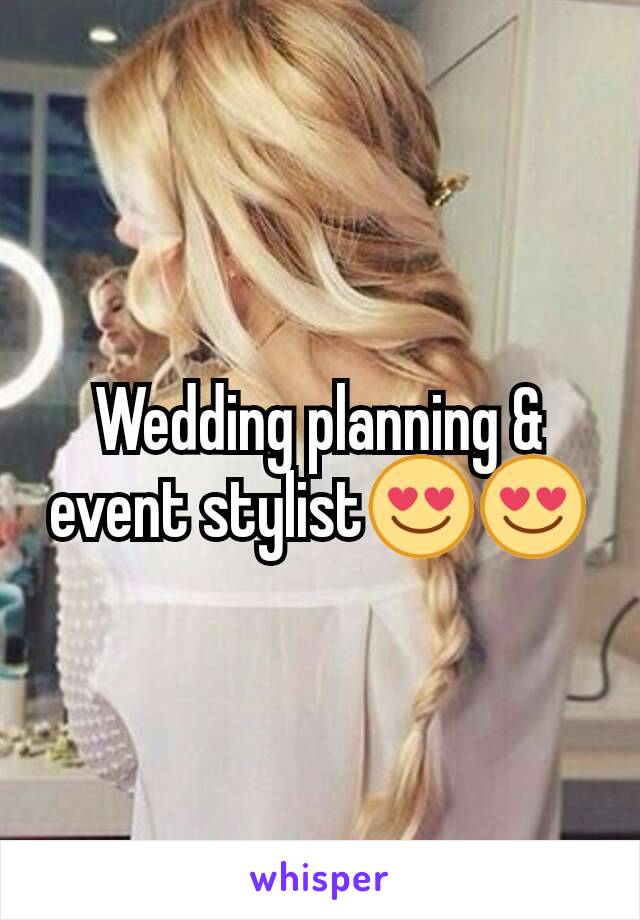 Wedding planning & event stylist😍😍