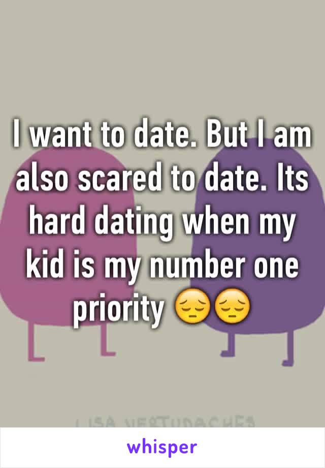 I want to date. But I am also scared to date. Its hard dating when my kid is my number one priority 😔😔