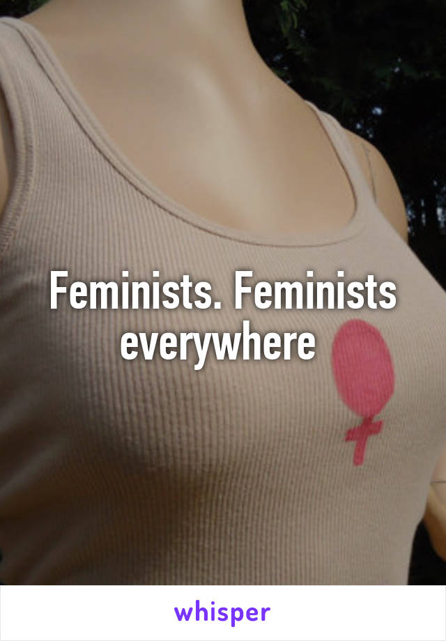 Feminists. Feminists everywhere 