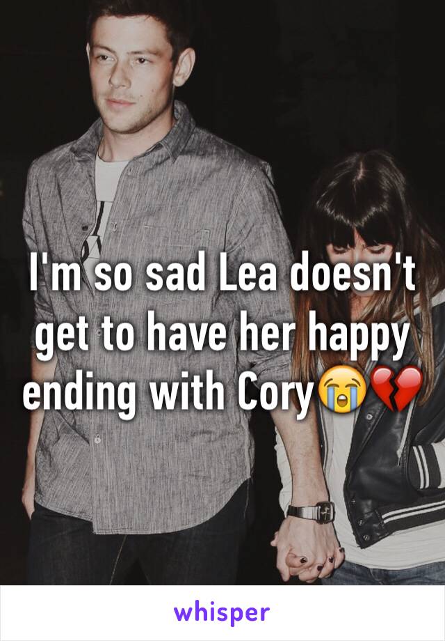 I'm so sad Lea doesn't get to have her happy ending with Cory😭💔