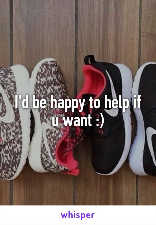 I'd be happy to help if u want :)