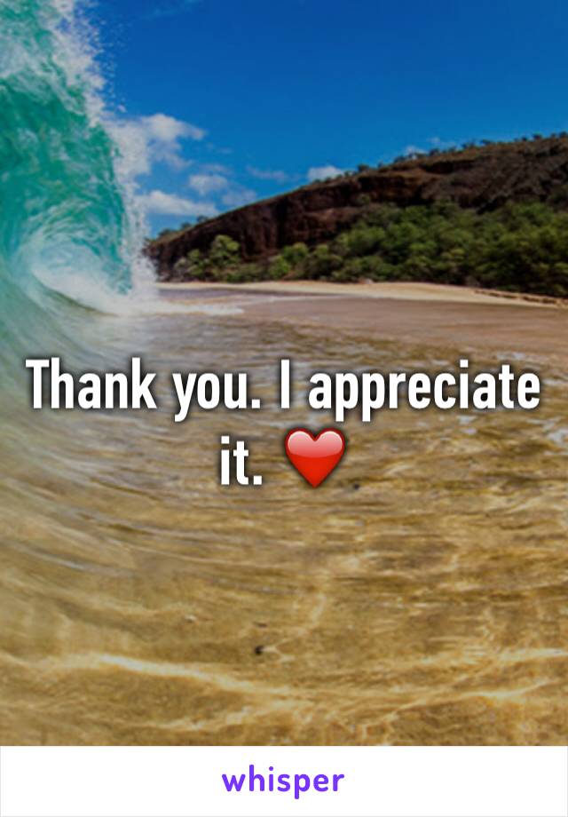 Thank you. I appreciate it. ❤️