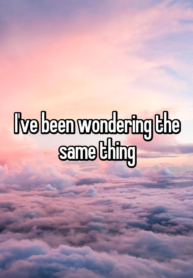 i-ve-been-wondering-the-same-thing