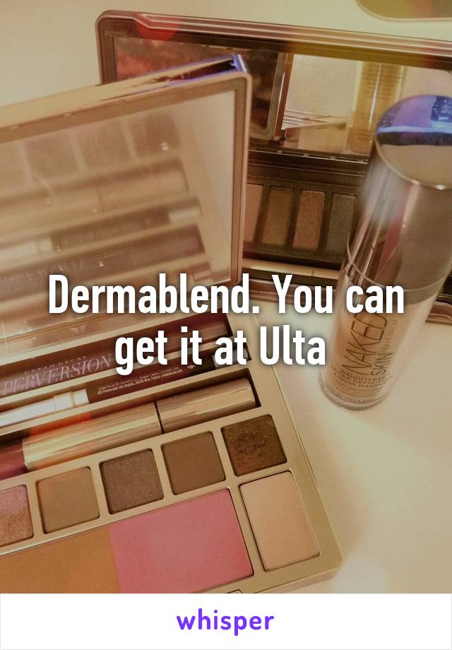 Dermablend. You can get it at Ulta 