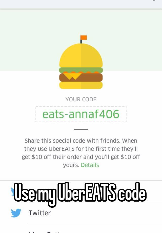 Use my UberEATS code