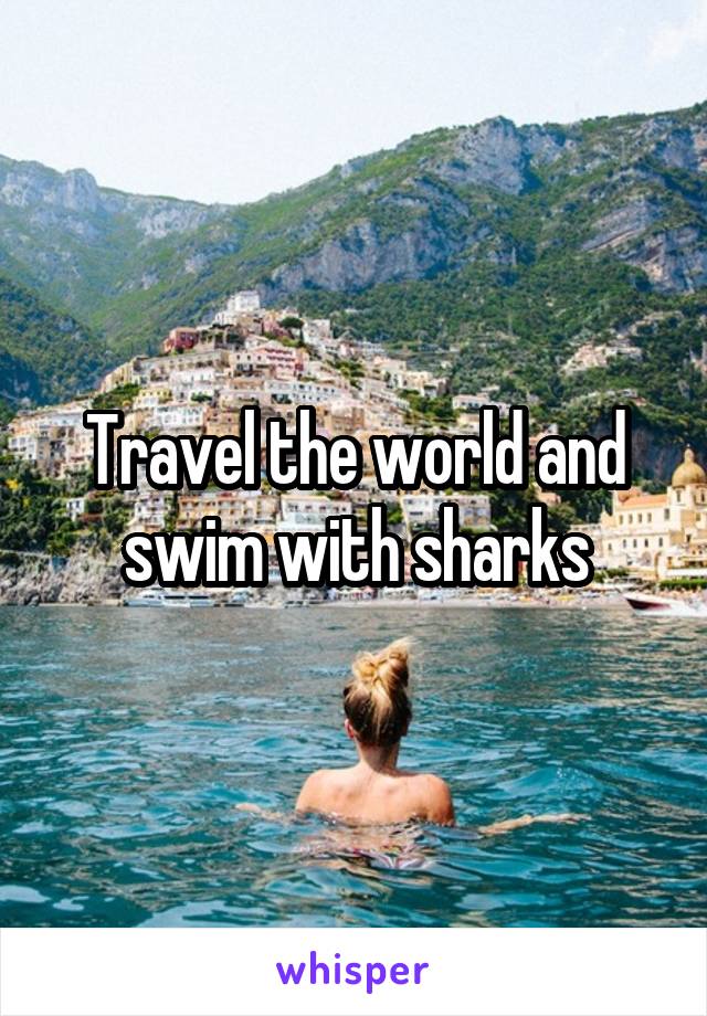 Travel the world and swim with sharks