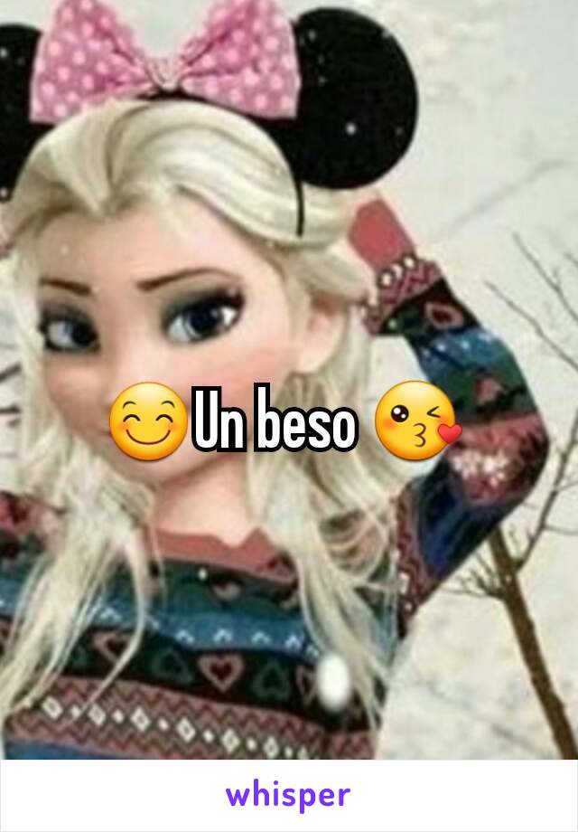 😊Un beso 😘 