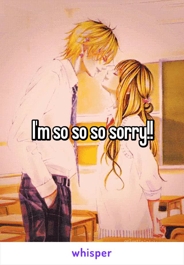 I'm so so so sorry!!