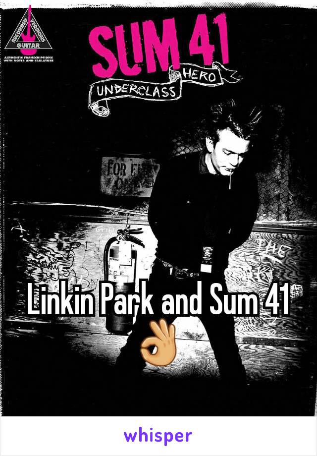 Linkin Park and Sum 41 👌