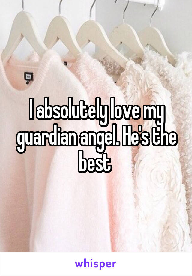 I absolutely love my guardian angel. He's the best 