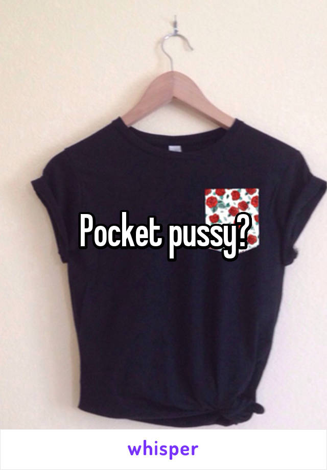 Pocket pussy?