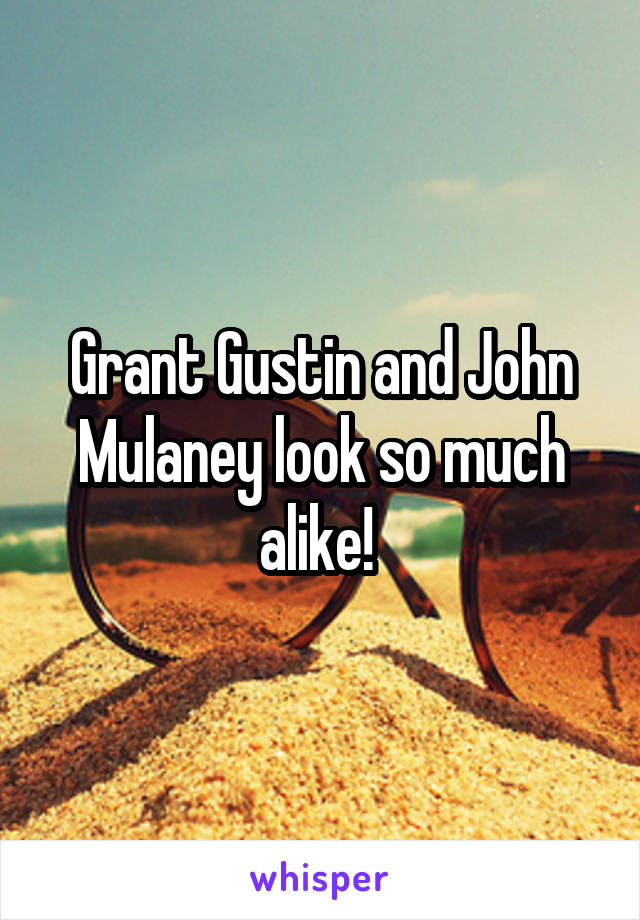 Grant Gustin and John Mulaney look so much alike! 