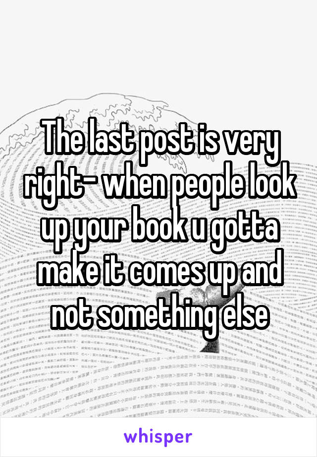 The last post is very right- when people look up your book u gotta make it comes up and not something else