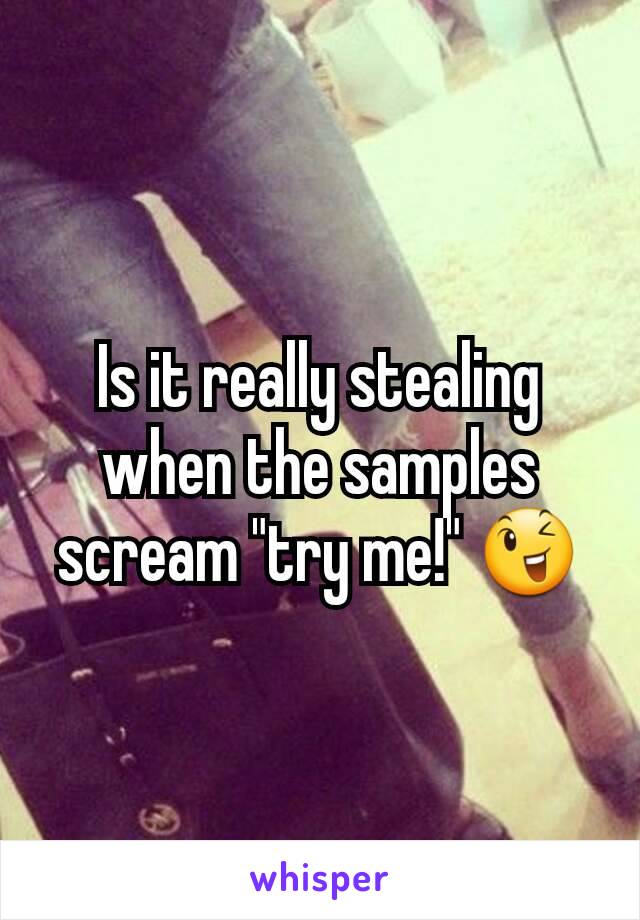 Is it really stealing when the samples scream "try me!" 😉