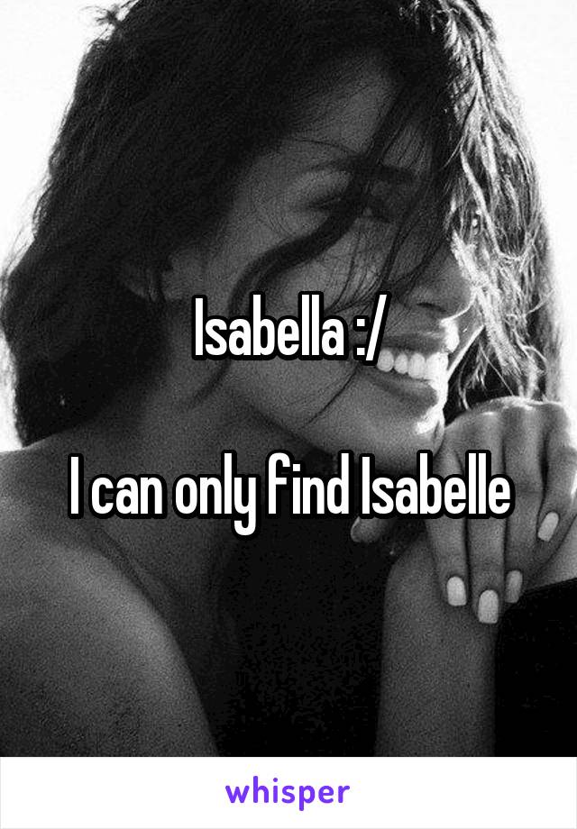 Isabella :/

I can only find Isabelle