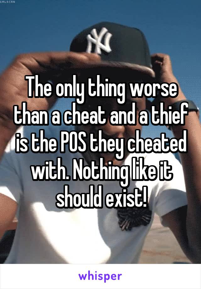 The only thing worse than a cheat and a thief is the POS they cheated with. Nothing like it should exist!