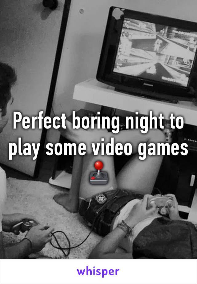 Perfect boring night to play some video games 🕹