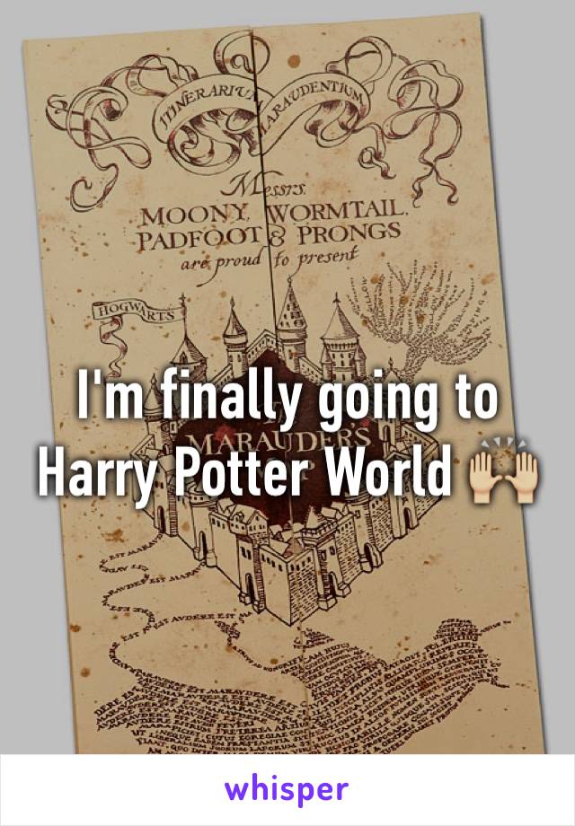 I'm finally going to Harry Potter World 🙌🏼