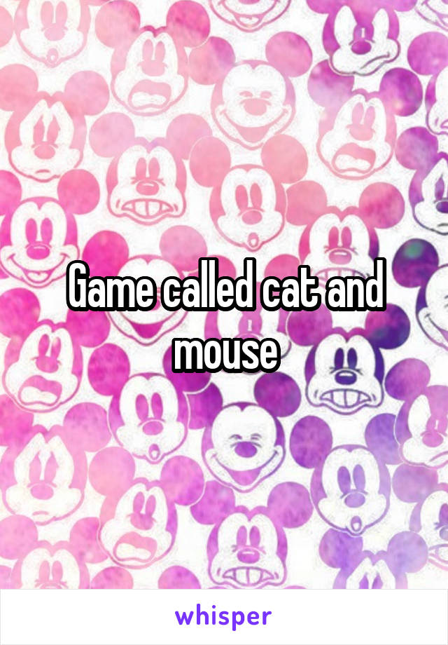 Game called cat and mouse