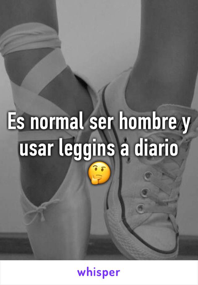 Es normal ser hombre y usar leggins a diario 🤔