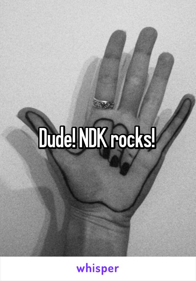 Dude! NDK rocks! 