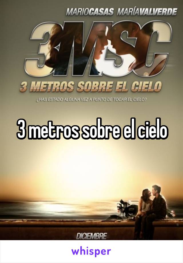 3 metros sobre el cielo