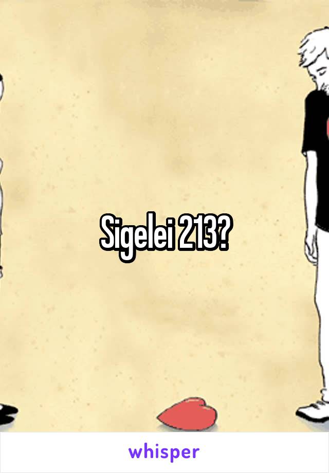 Sigelei 213?