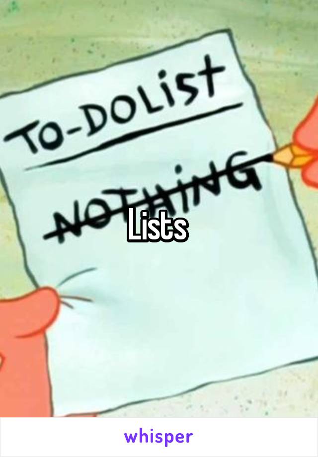 Lists 