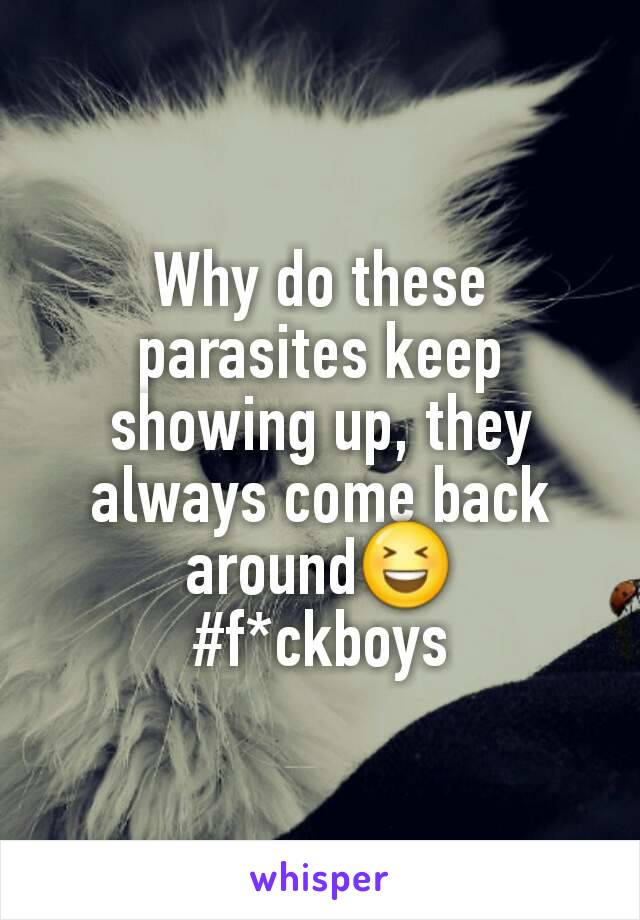 Why do these parasites keep showing up, they always come back around😆
#f*ckboys