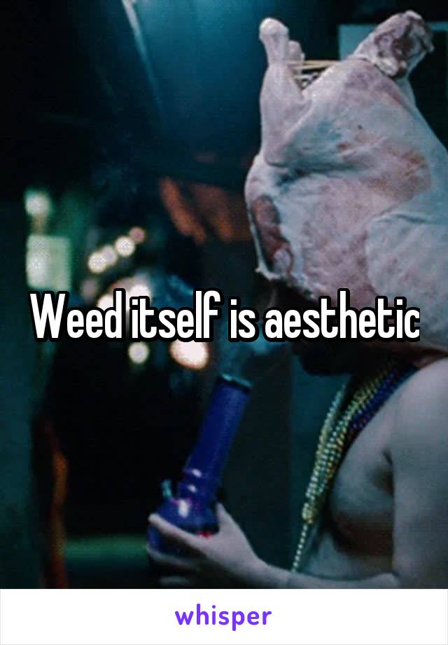 Weed itself is aesthetic