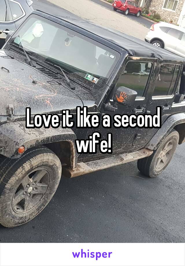 Love it like a second wife!