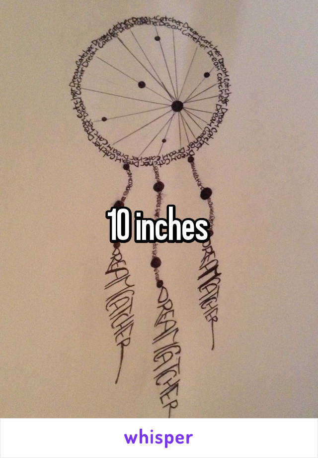 10 inches 