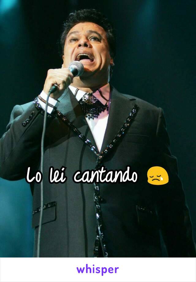 Lo leí cantando 😢