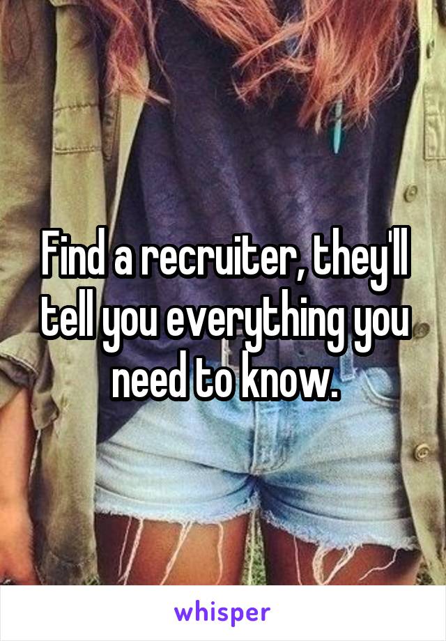 Find a recruiter, they'll tell you everything you need to know.