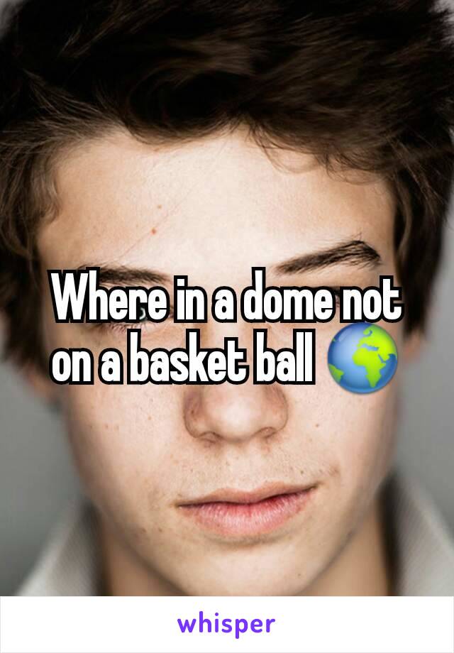 Where in a dome not on a basket ball 🌍