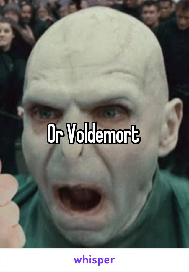 Or Voldemort 