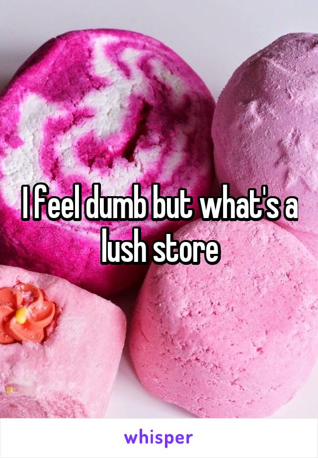 I feel dumb but what's a lush store