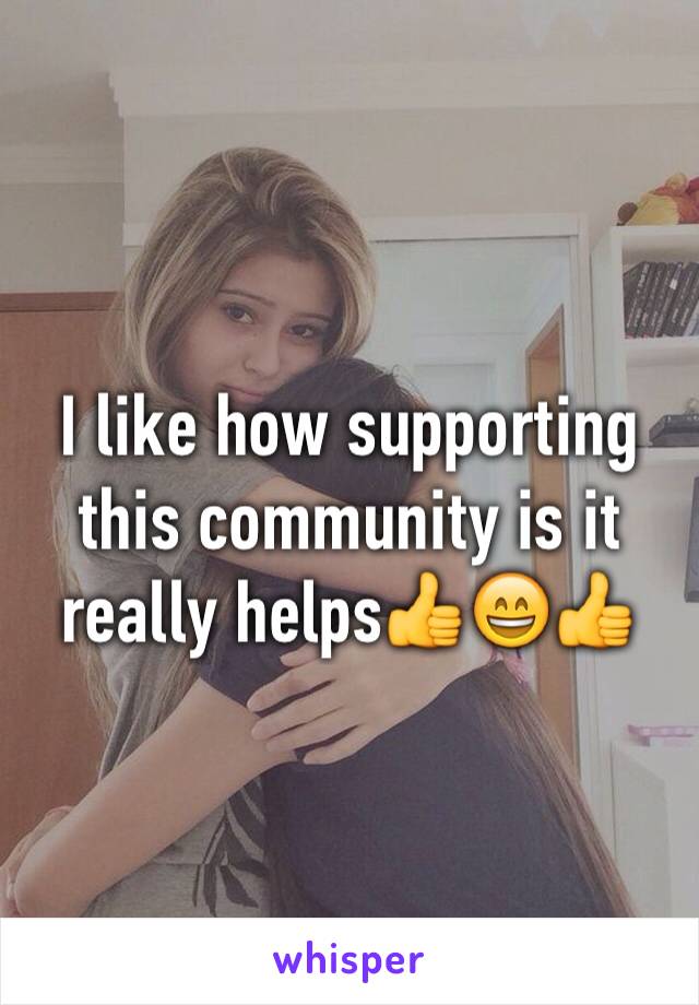 I like how supporting this community is it really helps👍😄👍