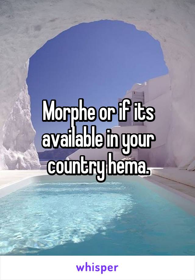 Morphe or if its available in your country hema.