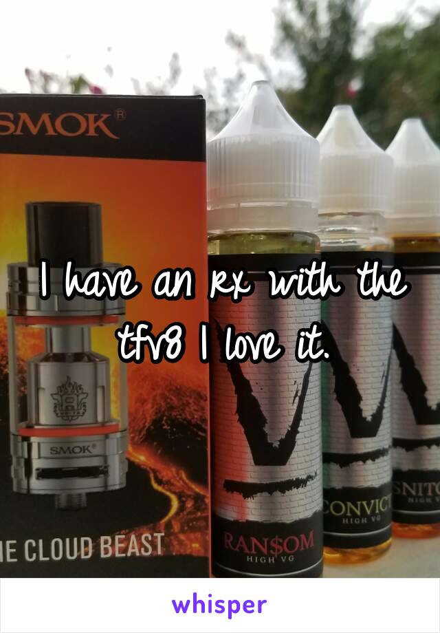 I have an rx with the tfv8 I love it.