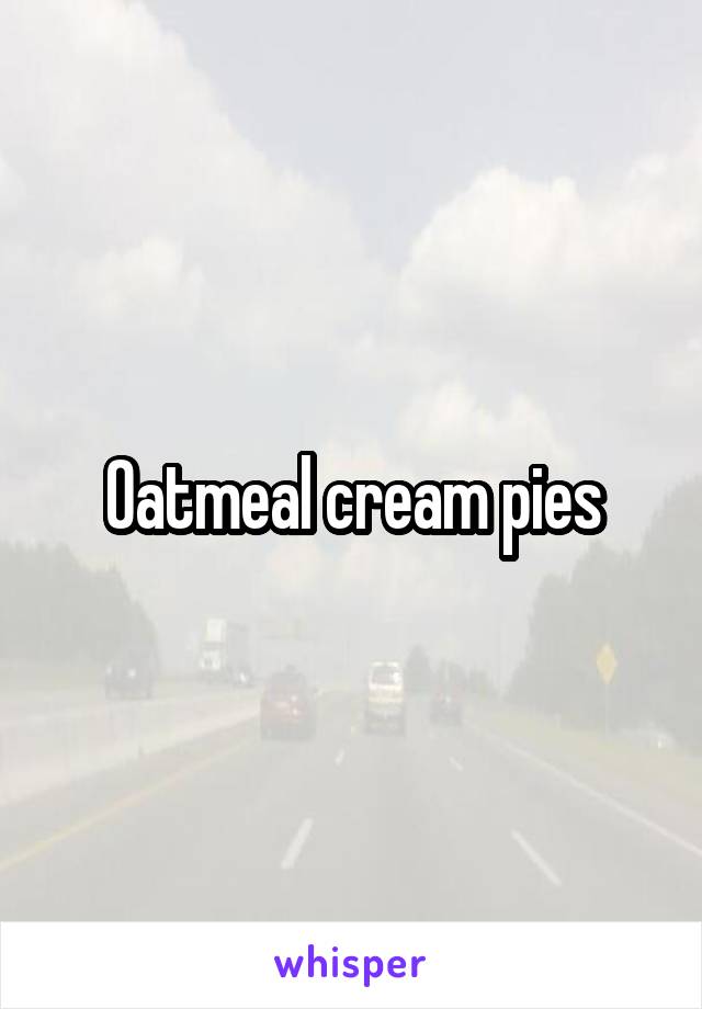Oatmeal cream pies