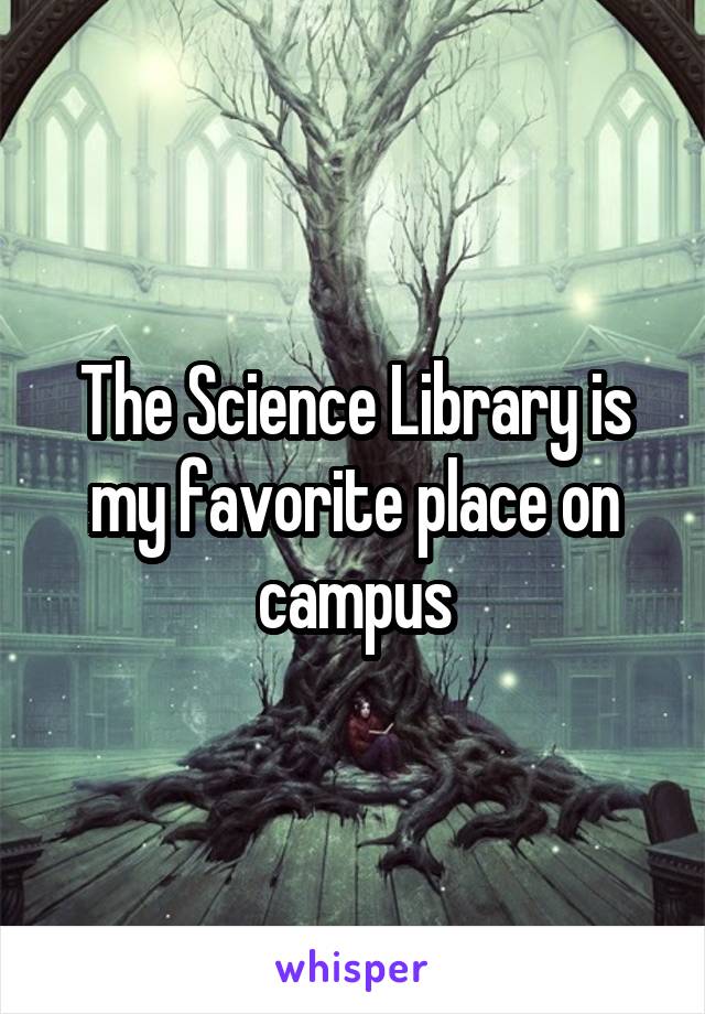 The Science Library is my favorite place on campus