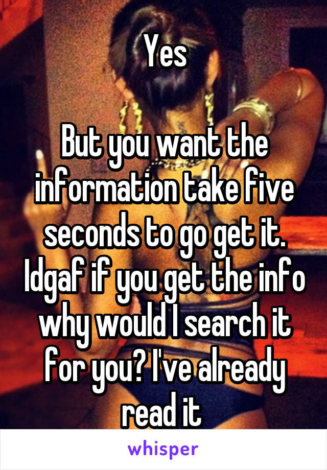 Yes

But you want the information take five seconds to go get it. Idgaf if you get the info why would I search it for you? I've already read it 