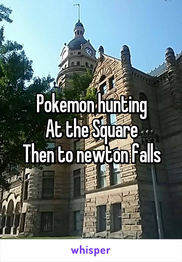 Pokemon hunting
At the Square
Then to newton falls