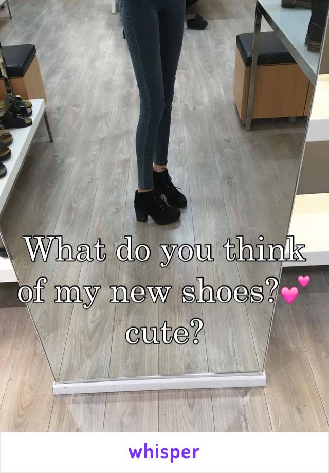 

What do you think of my new shoes?💕 cute?