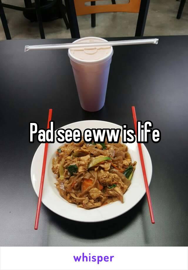 Pad see eww is life