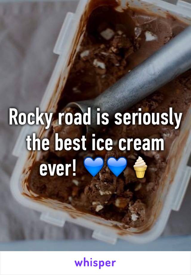 Rocky road is seriously the best ice cream ever! 💙💙🍦