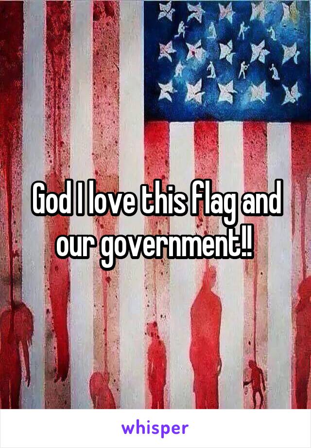 God I love this flag and our government!! 