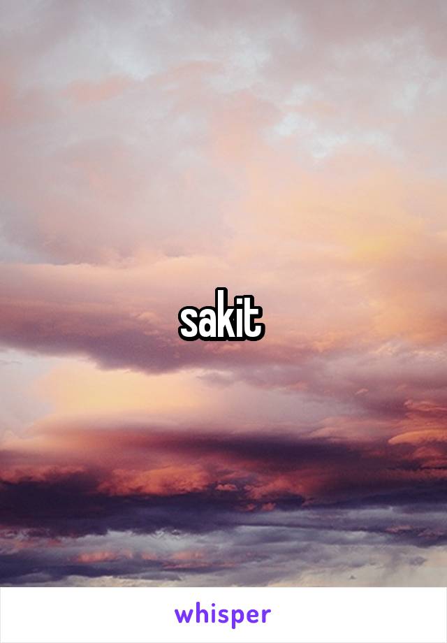 sakit 